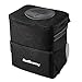 Delicacy Car Trash Can, Waterproof Odor Blocking Car Trash Bag with 3 Storage Pockets, Auto Litter Garbage Bag,Black