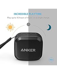 Anker SoundCore Altavoz Bluetooth portátil para deporte [Índice de impermeabilidad antipolvo IPX7, tiempo de reproducción de 10 horas], Altavoz para ducha inalámbrico para exteriores con bajo mejorado y micrófono integrado