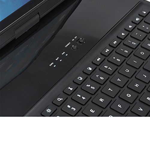 iPad pro 12.9 2017 and 2015 Keyboard case with pencil holder, Lenrich 360 Degree Rotatable ipad pro case with Wireless Bluetooth Keyboard stand for ipad pro 12.9 inch 2017 2nd Gen cover (Black)
