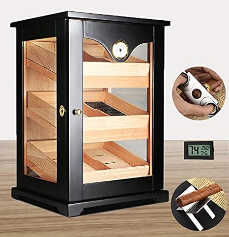 Commoda 3 Drawers Cigar Humidor Tempered Glasstop With Front