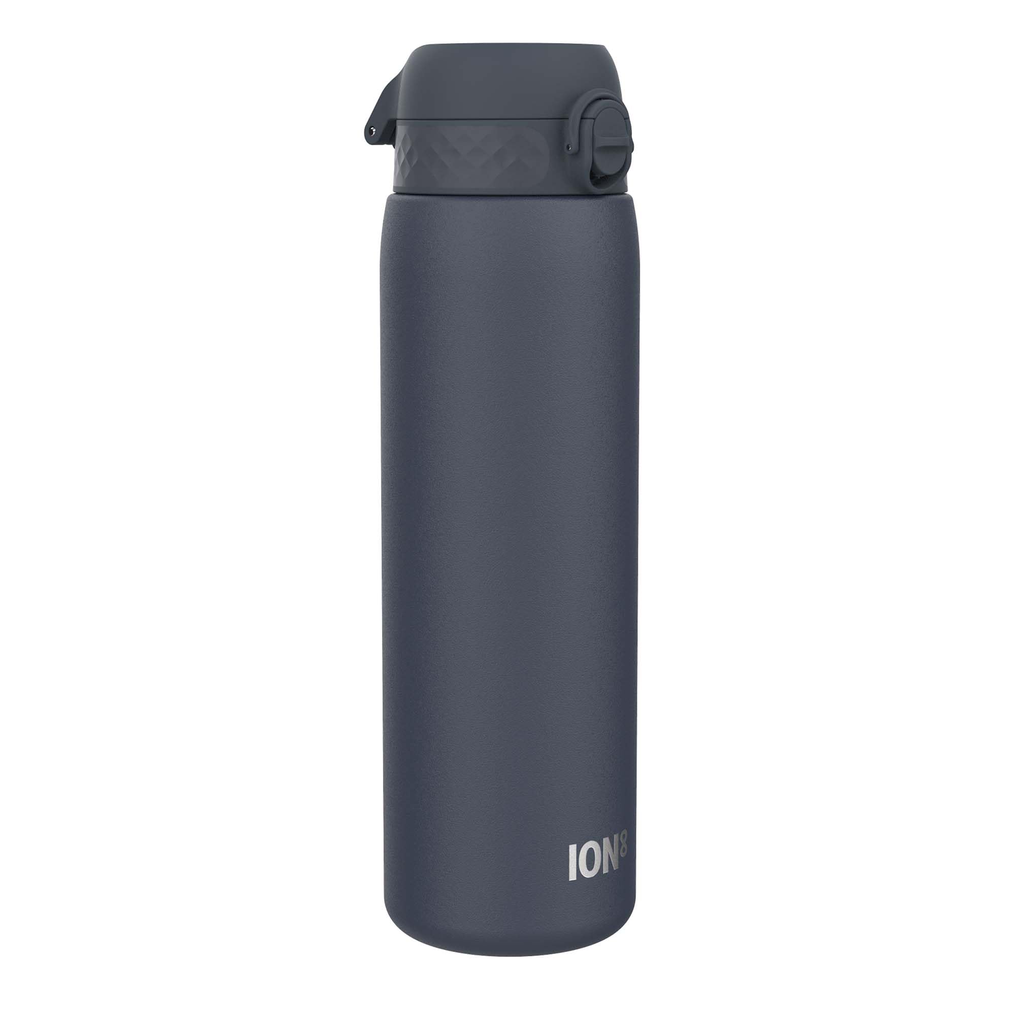 ION8 Stainless Steel Water Bottle, Leak Proof, Easy to Open, Secure Lock, Dishwasher Safe, Carry Handle, Hygienic Flip Cover, Easy Clean, Metal Water Bottle, 1200 ml/40 oz, Ash Navy Blue — image 1
