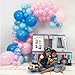 Junibel Balloon Arch & Garland Kit | Blue & Pink Pearl & Latex Balloons | Glue Dots & Decorating Strip | Gender Reveal, Wedding, Baby Shower, Graduation, Anniversary Organic Party Decorations