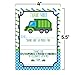 Garbage Dump Truck Themed Thank You Notes for Kids, Ten 4