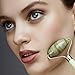 The Original Jade Roller for Beautiful Skin Detox - Facial Body Eyes Neck Massager Tool Reduce Wrinkles Aging - Original Natural Jade Stone with Bag by Krasr