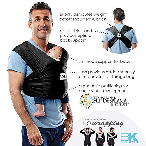 Baby K'tan Baby Wrap Carrier Pre Wrapped and Simple as 1-2-3