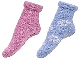 Burklett Women's Non-Slip Winter Patterned Ankle Socks