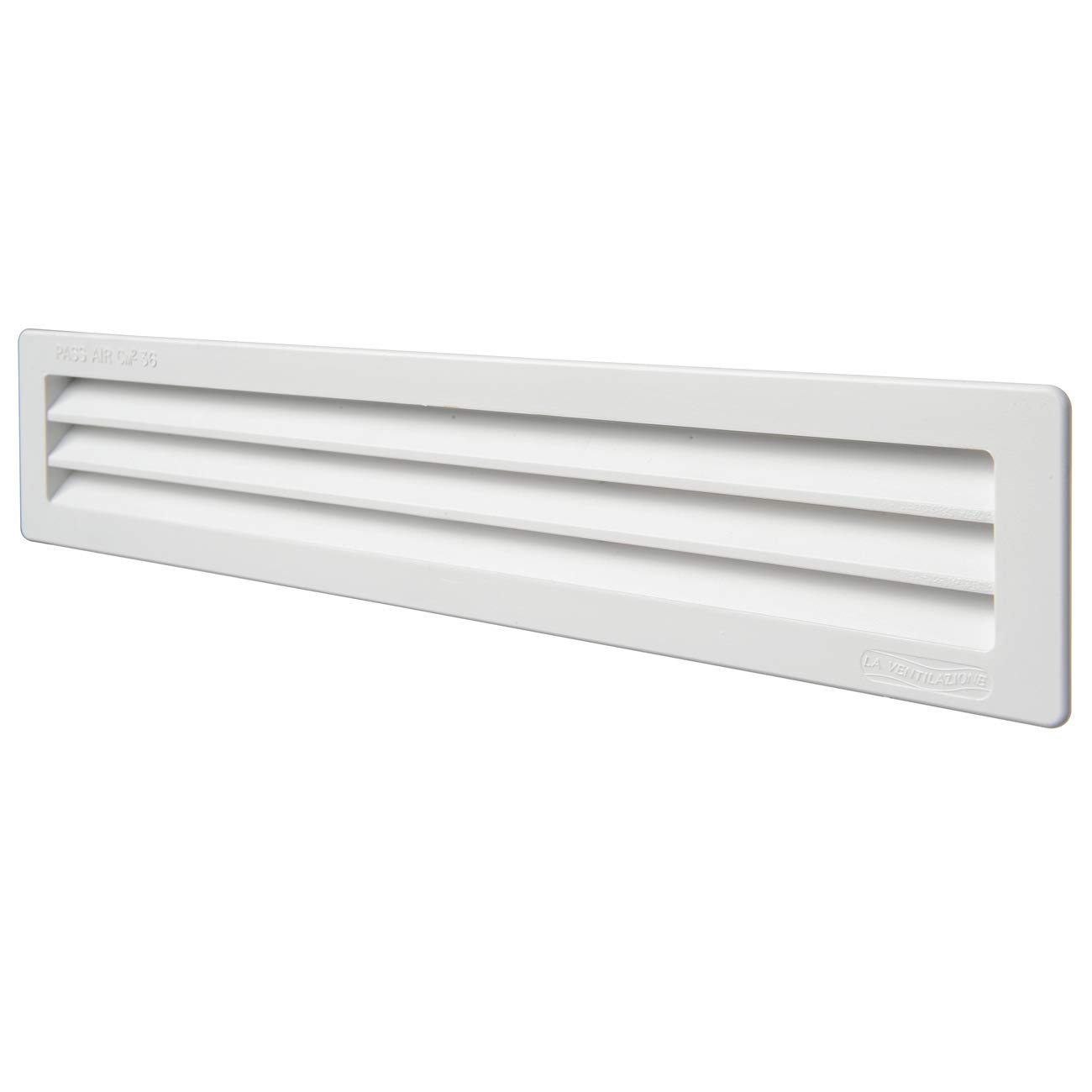 la Ventilazione P30R306B Ventilation Grille Rectangular White, Dimensions 305X60 mm