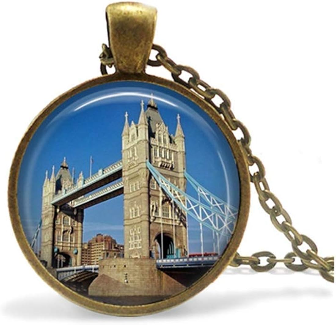 London Bridge Necklace UK Tower Bridge jewelry London Pendant London