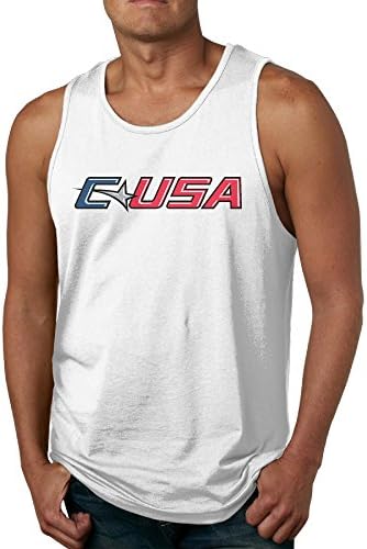 Men's Conference Usa Logo Tank Top-White