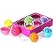 Office+Style 6 Colored Rubber Band Balls with Close-Lid Storage Cases, 270 Pieces