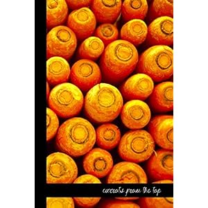 carrots from the top: small lined Carrot Notebook / Travel Journal to write in (6” x 9”) 120 pages