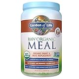 Garden of Life Meal Replacement Vanilla Chai Powder, 28 Servings, Organic Raw Plant Based Protein Powder, Vegan, Gluten-Free