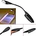 HYJM Mini White LED Clip Booklight Portable Travel Book Reading Light Lamp