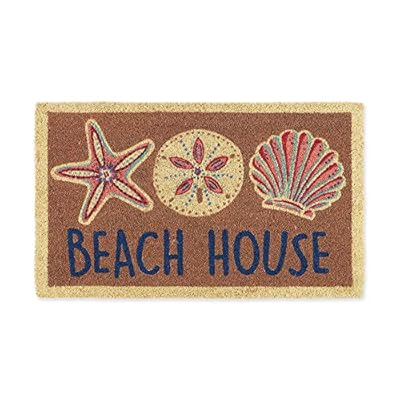 DII Heavy Duty Coir Doormat with Nonslip Vinyl Backing, Welcome Mat Outdoor Entry Way & Front Porch Décor, Beach House… 51Mf0n%2BT45L
