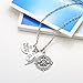 Udobuy® 2 Pcs Silver Mother & Daughter No Matter Where Compass Necklaces Set heart Mother Daughter Necklace Set for Mother's day gifts