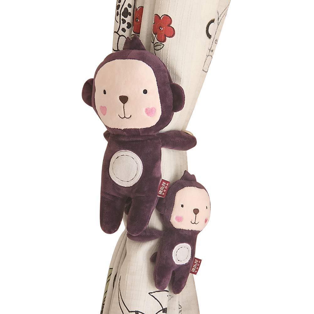 Amazon Com Sctd Cartoon Animal Curtain Tiebacks Set Of 2 Cute