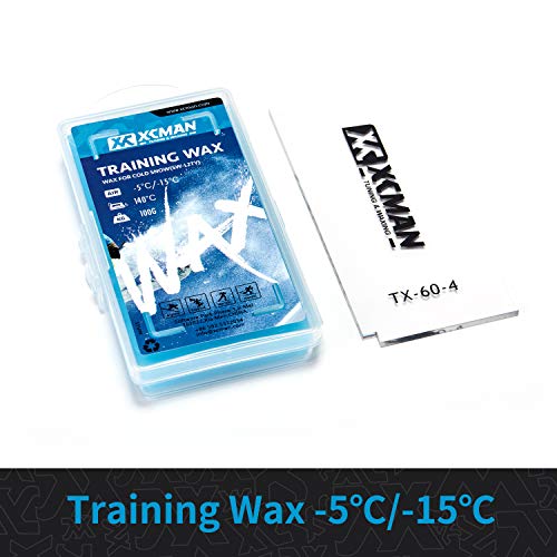 XCMAN Ski and Snowboard Waxing and Tuning Kit with Wax Brush Box for