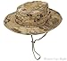 Boonie Hat Tactical Ripstop Headwear Bucket Hat with Map Pocket Chin Strap for Wargame Sports Hunting Fishing UV Protection Cap with Oversized Brim for Outdoor Military Hat with Brass Vents