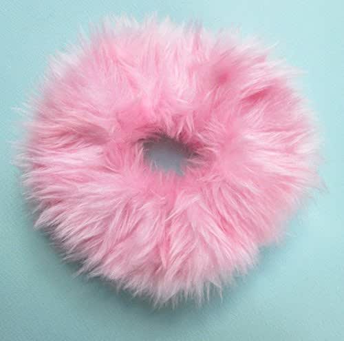 Amazon Com Britney Spears Costume Fluffy Fuzzy Pink Scrunchie Fur
