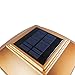 iGlow 1 Pack Copper Outdoor Garden 6 x 6 Solar SMD LED Post Deck Cap Square Fence Light Landscape PVC Vinyl Wood Bronze