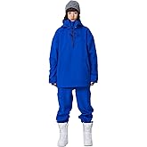 RIUIYELE Women's Ski Suit Outdoor Sports Snowboarding Jacket and Pants Waterproof Breathable Snow Suit Klein Blue L