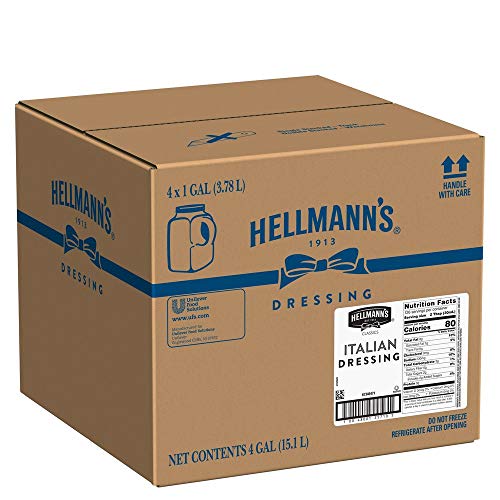 Hellmann's Classics Italian Salad Dressing Jug Gluten Free, No Artificial Flavors, Colors or High Fructose Corn Syrup, 1 gallon, Pack of 4 - Thumbnail 7