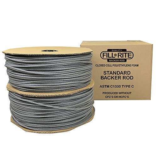 FILLRITE PreCaulking Filler Rope Backer Rod Roll Bulk 4000 Feet x 1/4