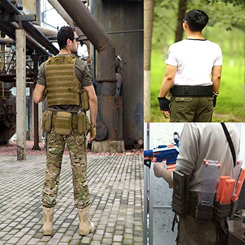 Tactical Battle Belt MOLLE Waist -Belt for Military Equipment and Outdoor Sports