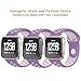 DEKER Bands Compatible with Fitbit Versa/Versa Lite/SE Smartwatch Bands, Breathable Soft Silicone Adjustable Replacement Bracelet Strap Wristbands (Small 5.5-6.7