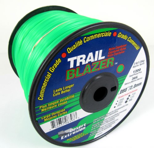 Trail Blazer Commercial Trimmer Line .080 3-Lbs. Medium Spool 1200 Feet.