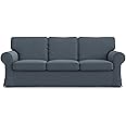 TLYESD Ektorp Sofa Cover Replacement for IKEA Ektorp Sofa Cover 3 Seat, Ektorp Couch Cover, Ektorp Slipcover Only!(Dark Grey)