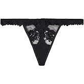 Intimissimi Woman's Pretty Flowers Tulle G-String