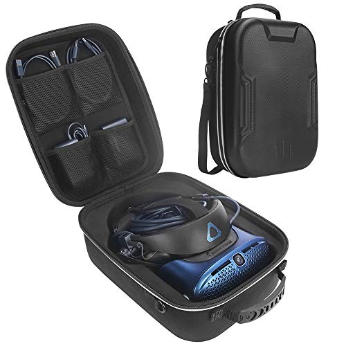 HIJIAO Hard Travel Case for HTC Vive Cosmos-PC Protective Carrying Storage Bag (Black)