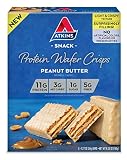 Atkins Protein Wafer Crisps, Peanut Butter, Keto Friendly, 5 Count