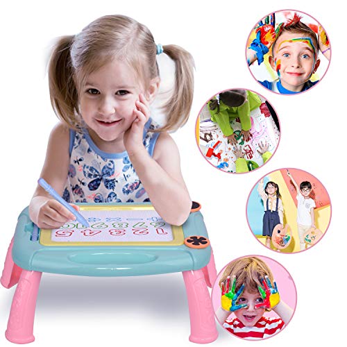 MIZIKUSON Magnetic Drawing Board for Kids and Toddlers, Easy Erasable Doodle Sketch Pad Board Educational Toys Writing Tablet Gifts