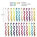 24 Pieces 24 Colors Multi-Colors Clip on in Hair Extensions Hair Pieces Colored Party Highlights DIY Hair Accessories Extensions 20 Inches Long Hair for Girls Women (24 Colors, Curly Wave)thumb 2