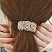 Meilliwish Crystal Beads Ponytail Holder Hair Tie (B10)(Black)