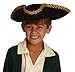 KANGAROO Kids Revolutionary War Deluxe Colonial Tricorn Hat Black, Gold