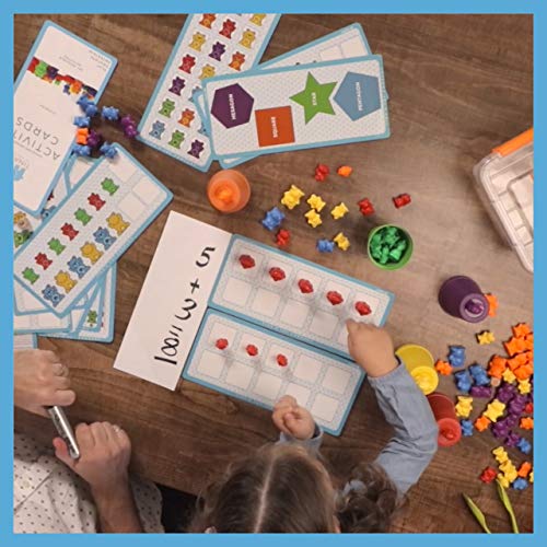 image for Tina's Toy Company Rainbow Counting Bears Color Sorting Toys for Toddl