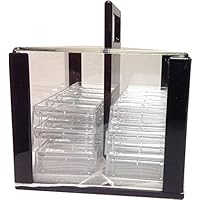 600 Poker Chips Carrier Caddy WITH 6 Chip Racks