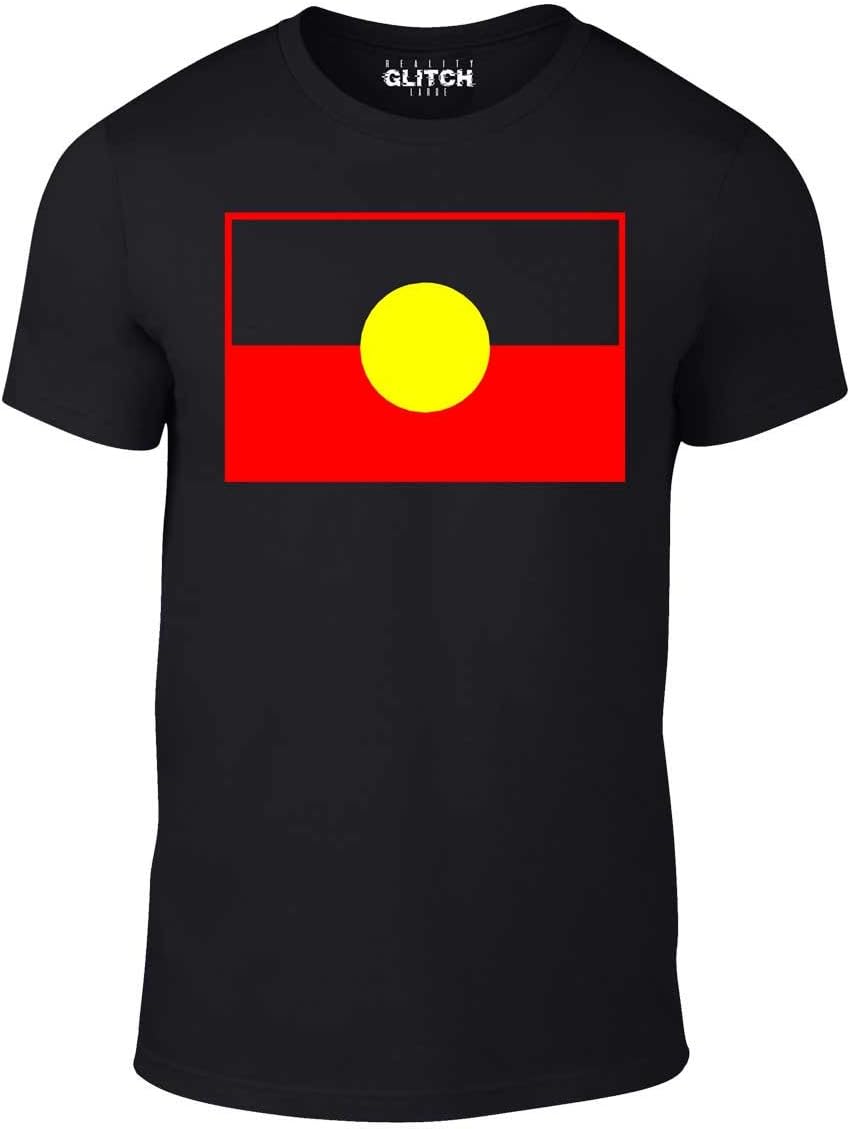 Men's Australian Aboriginal T-Shirt (M, Black)