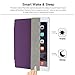 BESDATA Slim Lightweight Smart Stand Cover for Apple iPad 2/ iPad 3/ iPad 4 Bundle with Screen Protector and Cleaning Cloth and Stylus (Purple)