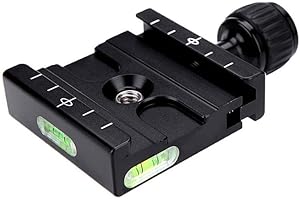 Harwerrel Aluminium 50mm Quick Release QR Clamp Fits Arca-Swiss Standard for Tripod Ballhead