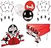 Ninja Warrior Birthday Party Decorations Bundle Pack (1 Tablecloth, 1 Centerpiece, 12 Hanging Swirls, 12 Balloons)