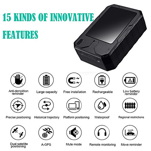 GPS-Tracker-Willaire-Magnetic-Portable-Real-time-Locator-No-Monthly-Fee-Waterproof-GSMGPRS-Vehicle-Tracker-with-Free-App-No-Contracts-for-tracking-vehicles