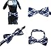 PET SHOW Plaid Dog Bow Ties Adjustable Bowties for Small Dogs Puppy Cats Party Pet Collar Neckties Customes Grooming Accessories Pack of 8