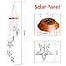 Solar Stars Wind Chimes Outdoor Hanging Decor Waterproof Mobile Portable Color Changing Solar Power LED Star Wind Chime Light for Mom, Home, Patio, Yard, Window, Night Garden Decoration