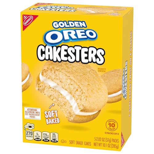 OREO GOLDEN CAKESTERS SOFT SNACK CAKES, 5-2.02 OZ SNACK PACKS