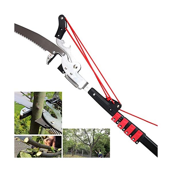 Pruner Astsäge Teleskop,Astschere Säge,Zum Erreichen Höherer Äste,Hochentaster Mit Teleskopstange Saw Blade