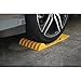 Camco AccuPark Parking Mat | Features 2 Raised Bumps for Parking Accuracy | Easy Installation with Heavy Duty Adhesive Tape | Yellow (42891)